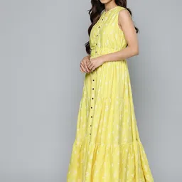 HERE&NOW Floral Tiered Maxi Ethnic Dress image 5