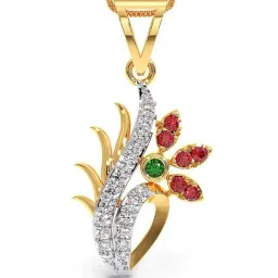 Candere By Kalyan Jewellers 18k Yellow Gold and Cubic Zirconia Pendant for Women-picture-38