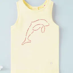 Ed-a-Mamma Kids Light Yellow Printed T-Shirt-picture-32