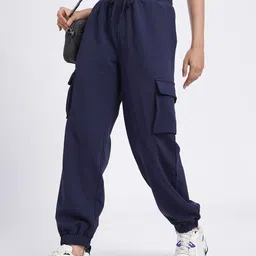 glitchez Women Cityscape Knitwear Relaxed fit Cargo Style Joggers-image-33