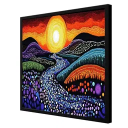 DECOR DADDY Multicoloured Canvas Other Wall Paintings image 3