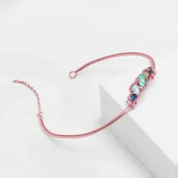 GIVA Anushka Sharma 92.5 Sterling Silver Multi-hued Tiara Bracelet for Women-image-40