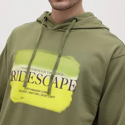 The Roadster Life Co. Graphic Printed Hooded Sweatshirt image 3