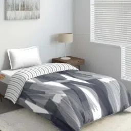 DDECOR Live beautiful Grey Polycotton 136 TC Abstract Winter Quilt-image-55