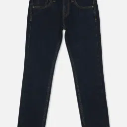Pepe Jeans Boys Dark Blue Solid Jeans-picture-17