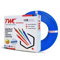 TWC Advance 1 Sq.mm 1 Core Flame Retardant Flexible Cable Red (90 m) image 1