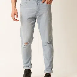 Forever 21 Blue Mid Waist Straight Fit Regular Length Jeans-picture-35
