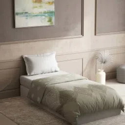 DDecor Grey Cotton 150 TC Single Reversible Quilt-image-20