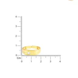 GIVA 92.5 Sterling Silver Single Stone Ring for Men image 4