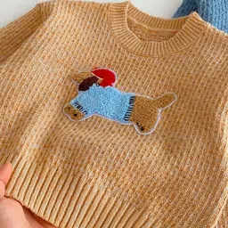 LULU & SKY Unisex Kids Pullover with Applique Detail image 4