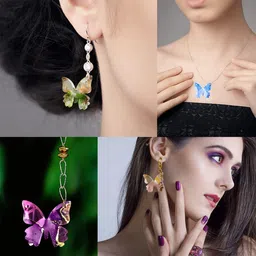 SNOOGG Resin Butterfly Jewellery epoxy Resin Casting Moulds 24 Cavity Imported for Earring with Letter, Zodiac Sign Key Chain etc image 4