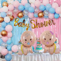 Bubble Trouble Baby Shower Balloons Banner Backdrop Curtain Decoration - Pack of 95-picture-43