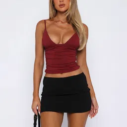 LULU & SKY Women Solid Shoulder Straps Top-picture-33