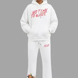 TheBTclub Printed Hooded Neck Sweatshirt With Trousers Co-Ords-picture-10