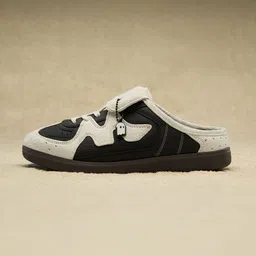 The Souled Store Men Colourblocked PU Mules image 3