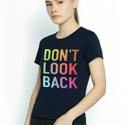 SZN Women Typography Printed T-shirt-picture-36