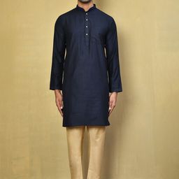 Arihant Rai Sinha Men Regular Pure Cotton Kurta with Pyjamas-picture-6
