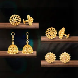 VIVASTRI Women Gold-Plated Alloy Earrings-picture-21