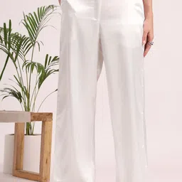AMSWAN Women European Satin Loose Fit Trouser-picture-16