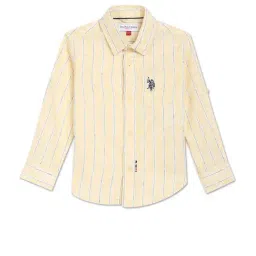 U.S. Polo Assn. Kids Yellow Striped Full Sleeves Shirt-picture-20
