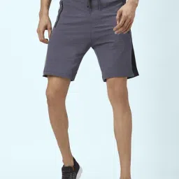 Ajile By Pantaloons Grey Cotton Slim Fit Shorts-picture-32