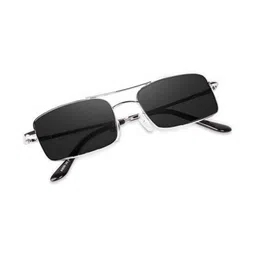 SPADEACES Unisex Black Lens & Black Wayfarer Sunglasses with image 3