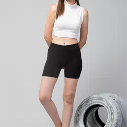 UllasPemium Pack Of 2 Women Skinny Fit Cycling Sports Shorts-image-61