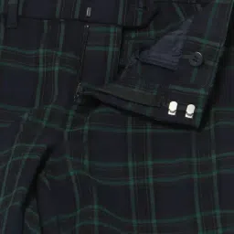 GAP Black Blended Checked Pants image 4