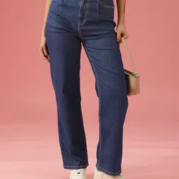 DressBerry Women Straight Fit High-Rise Jeans-image-11