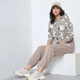 Sf Jeans By Pantaloons Beige Comfort Fit Printed Joggers image 5