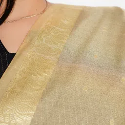 Karthav Fashion Floral Woven Design Chanderi Dupatta With Zari image 2