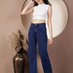 VBEAUTI Women Boyfriend Straight Fit Streachable Jeans-image-96