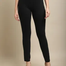 Crozo By Cantabil Black Regular Fit Mid Rise Trousers-image-82