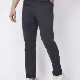 Spykar Dark Grey Cotton Slim Fit Jeans image 3