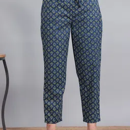 Aramya Women Ethnic Motifs Printed Regular Trousers-image-73