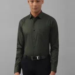 Allen Solly Green Cotton Slim Fit Shirt-image-62