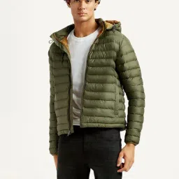 Levi's Olive Slim Fit Hooded Jacket image 4