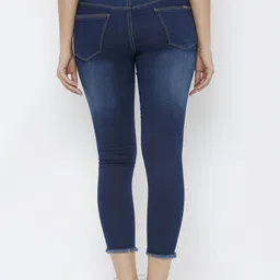 Kraus Jeans Women Slim Fit High-Rise Clean Look Light Fade Non Stretchable Jeans image 2