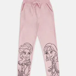 Pantaloons Junior Dusty Pink Graphic Print Trackpants-picture-19