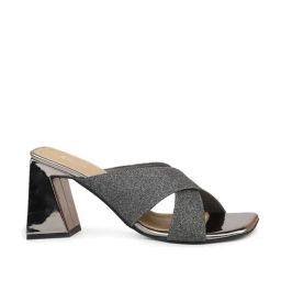 Inc.5 Women's Gun Metal Cross Strap Sandals-picture-5