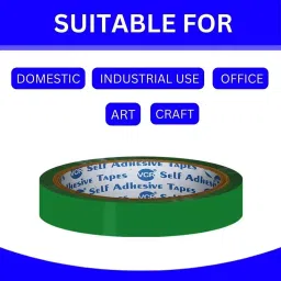 VCR 50 m x 72 mm Biaxially Oriented Polypropylene Green Color Tape, 48 Rolls Per Pack image 4