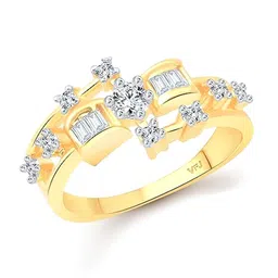 Vighnaharta Gold-Plated Cubic Zirconia Studded Finger Ring-image-25
