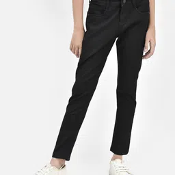 CRIMSOUNE CLUB Solid Jeans - Black-image-70