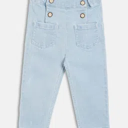 MINI KLUB Cotton Woven Full Length Solid Jeans - Blue-image-51