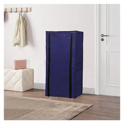 Urban Choice 7-Layer Metal Shoe Rack with Blue Cover Durable, Foldable & Space-Saving Organizer for Home & Office image 2