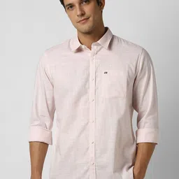 Peter England Casuals Men Slim Fit Spread Collar Textured Cotton Shirt-picture-19