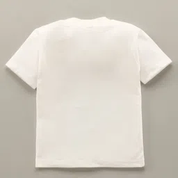 Robo Fry Knit Full Sleeves Striped T-Shirt & Trouser Set with Hat Blazer & Attached Bow - Peach image 5