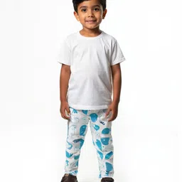 Snugkins Diaper Pant Potty Training Pajamas for Boys & Girls|100% Cotton Size 4 (4-5 years)-Pack of 2-EvilEye & Whale image 5