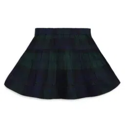 Tommy Hilfiger Kids Green & Navy Plaid Regular Fit Skirt image 2