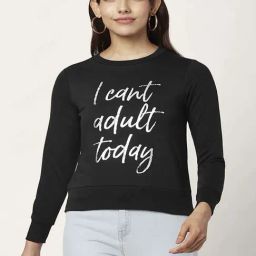 People by Pantaloons Black Printed Sweatshirt-picture-9
